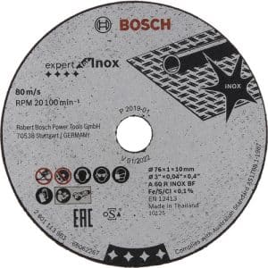 BOSCH Expert for Inox 5-tlg. x 76 x 1 x 10-mm-Trennscheibe - bunt