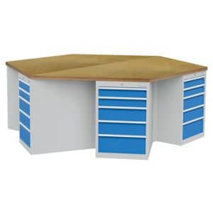 Bedrunka + Hirth 6-Eck-Werkbank