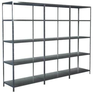 SCHULTE REGALWELT Grundregal mit 2 Anbauregalen