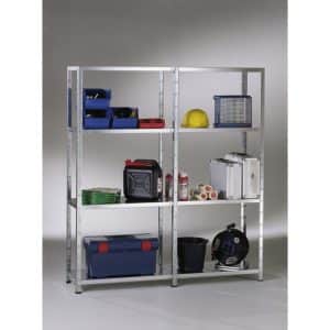 SCHULTE REGALWELT Stecksystem-Grundregal mit 2 Anbauregalen