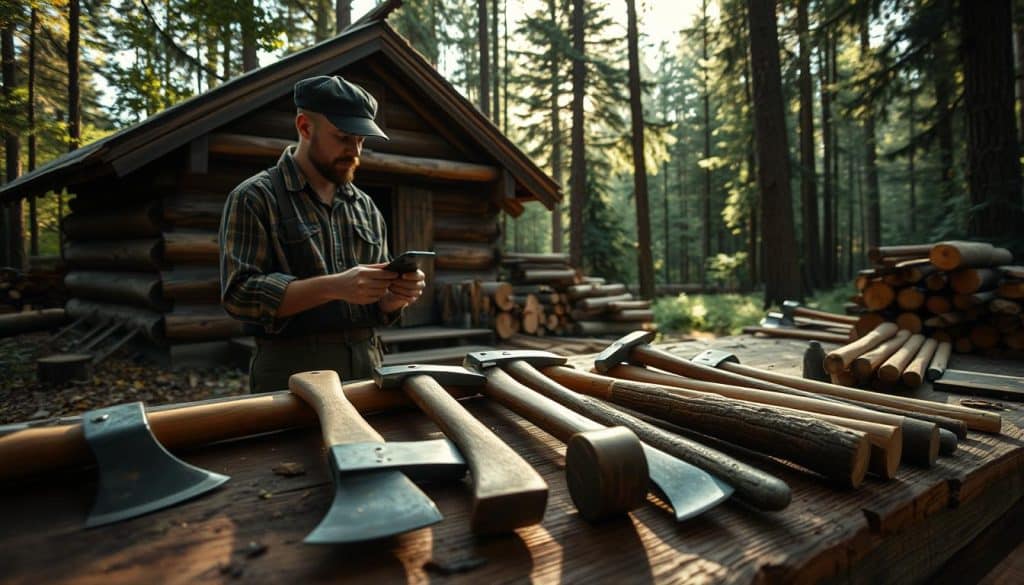 welche axt zum holz spalten