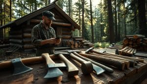 welche axt zum holz spalten